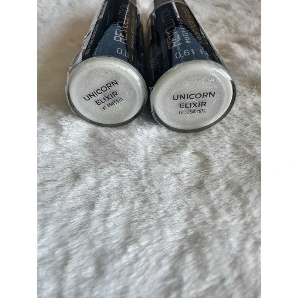 Revolution‎ Unicorn Elixir Liquid Highlighter 0.61 oz 2 Pack New